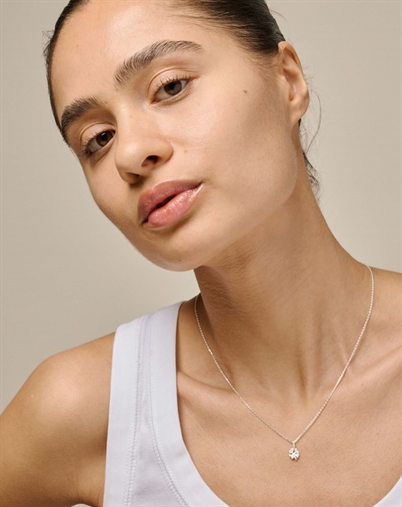 Enamel Copenhagen - Fourleaf Clover Halskæde - Sølvfarvet